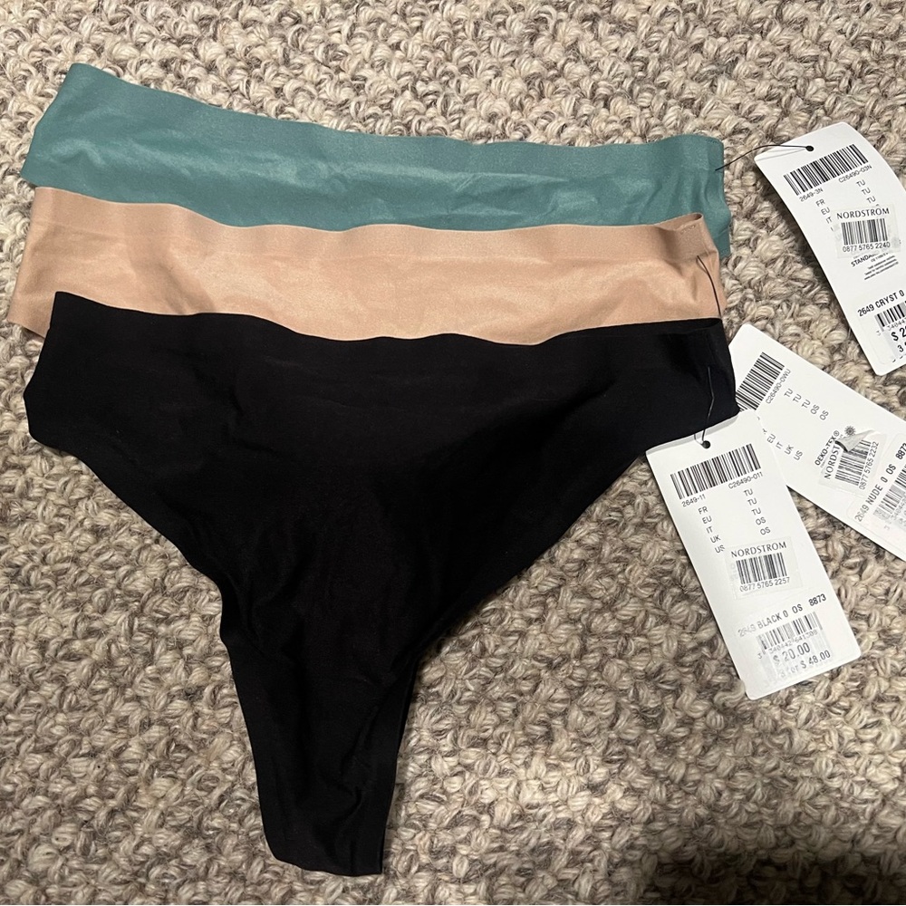 Chantelle Women's Panties - Teal, Nude, Black